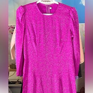 Ao dai nhu nano, new Vietnamese traditional long dress top m 2 pink 🎁  beautiful